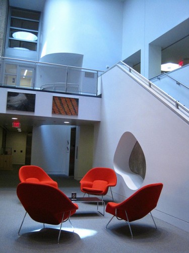 Atrium of Haas Arts Library