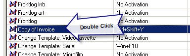 Open Copy Macro with Double Click