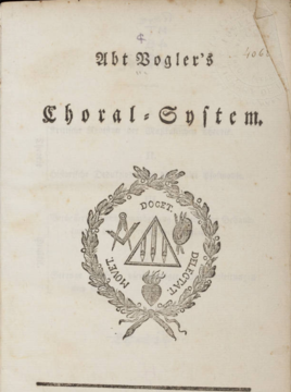 Title page from Choral System