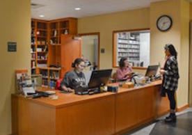 New Music Library Circulation Desk