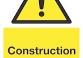 Construction site sign