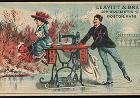 19th-century trade card, Leavitt & Brant (Berg Fashion Library)