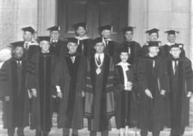 Honorary Degree recipients at Yale, 1959, including Rev. Dr. Martin Luther King