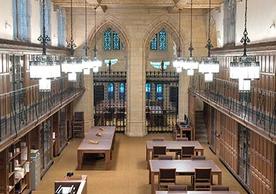 Manuscripts and Archive reading room looking toward Gates Classroom