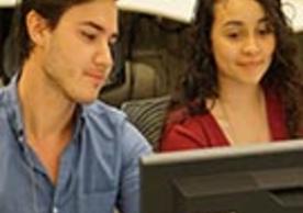 Two students from the New Haven Promise Internship Program
